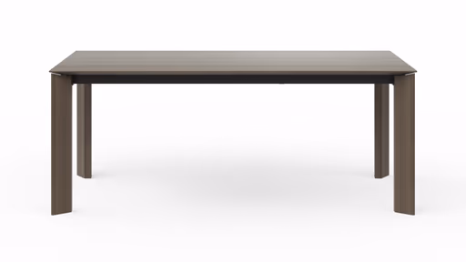 Esstisch Saratoga - ausziehbar, LB ca. 200x95 cm, Buche massiv, silbergrau geölt