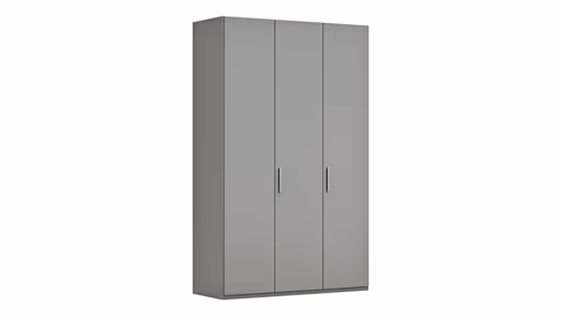 Drehtürenschrank Viana - B. ca. 151 cm, Lack, Steingrau