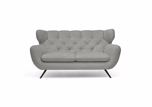 Sofa CHIRA - 2,5-Sitzer, Stoff, Hellgrau