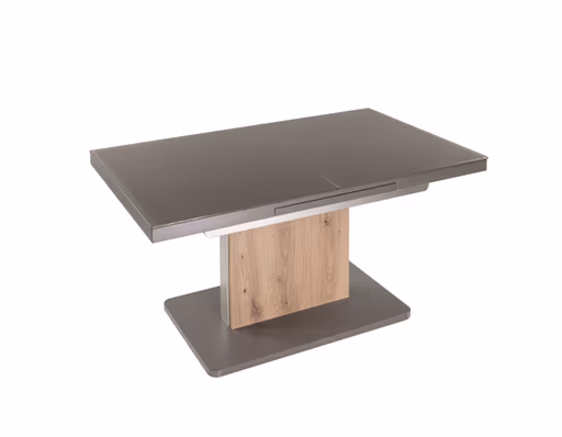 Couchtisch - Lavagrau/Wildeiche B/H/T ca. 110(150)/65/55-74 cm