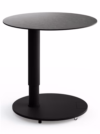 Beistelltisch Camas - LBH ca. 50x50x48 cm, Keramik schwarz