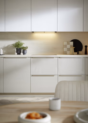 L-Küche 56.100 CO 4 525, Kieselgrau