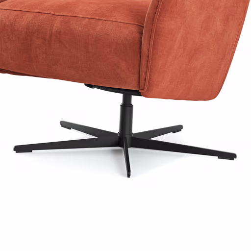 Relaxsessel Clemens - Größe M, inkl. Relaxfunktion, Stoff, Pfirsich