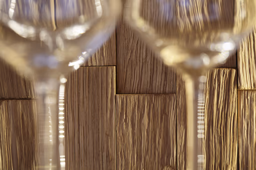 Wohnwand Bakersfield - inkl. Beleuchtung, sichtbare Rückwände mit Holzschindeln/Schubladenfront mit Schroppung, Asteiche massiv, geölt