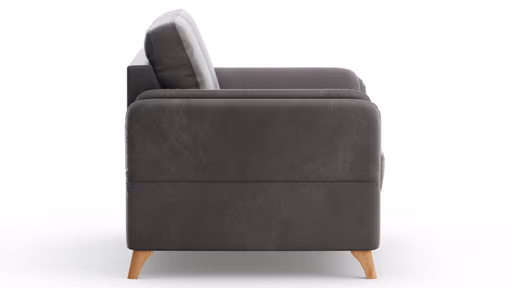 Sofa Vayra - 2-Sitzer, Stoff, Anthrazit