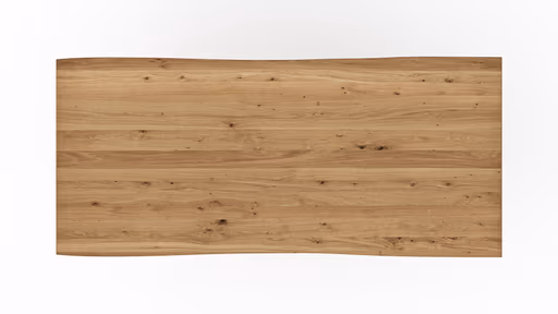 Esstisch Belfast - LB ca. 220x100 cm, Eiche massiv, mit Metalleinlage im Gestell