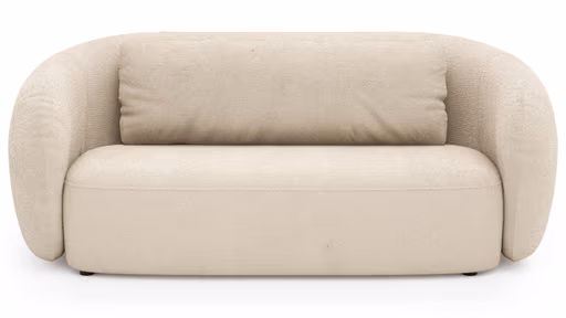 Sofa Karasu - 3-Sitzer, Stoff, Natur
