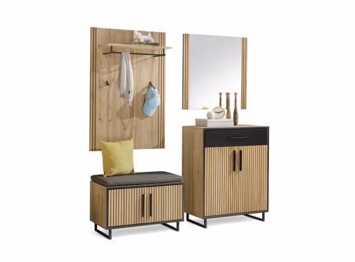 Garderobenpaneel- Eiche Dekor