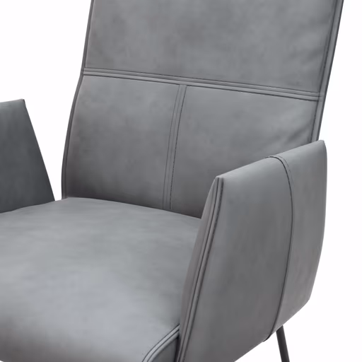 Armlehnstuhl Dinner - Stoff, Grau