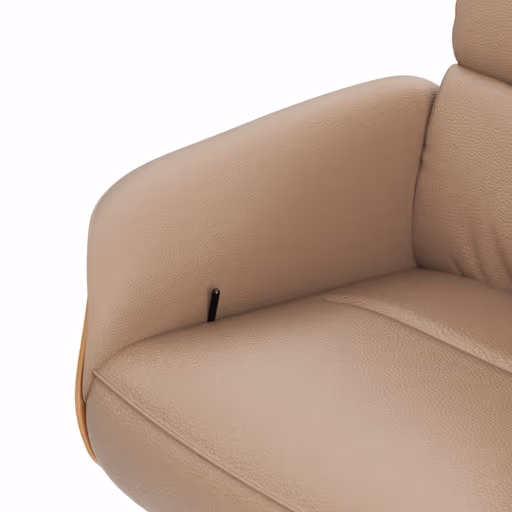 Relaxsessel Amila - Größe M, inkl. Relaxfunktion und Kopfteilverstellung, Leder, Rauchbraun