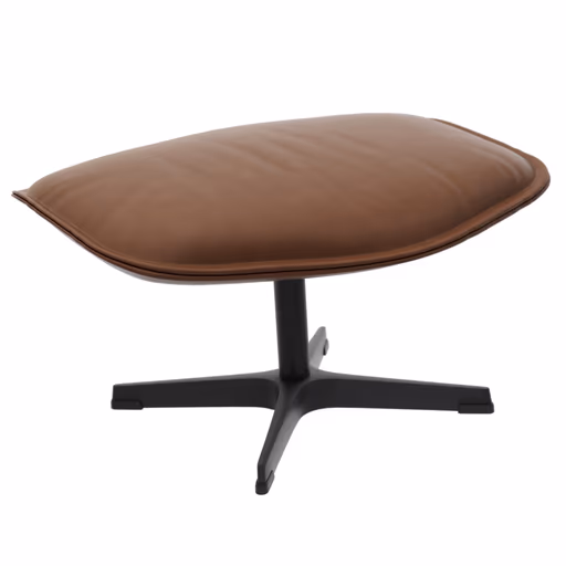 Hocker Helge - Leder Anilin, Cognac