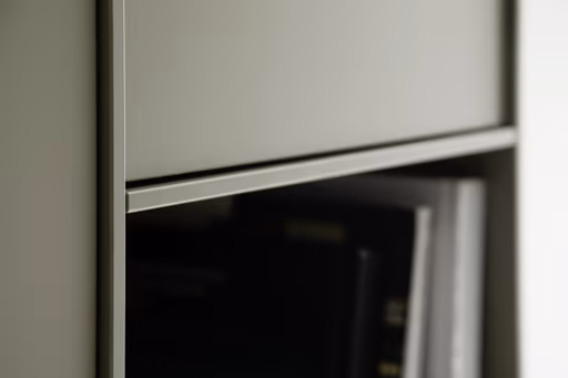 Highboard Casello - BHT ca. 107x180x38 cm, Lack Matt, Schilfgrün