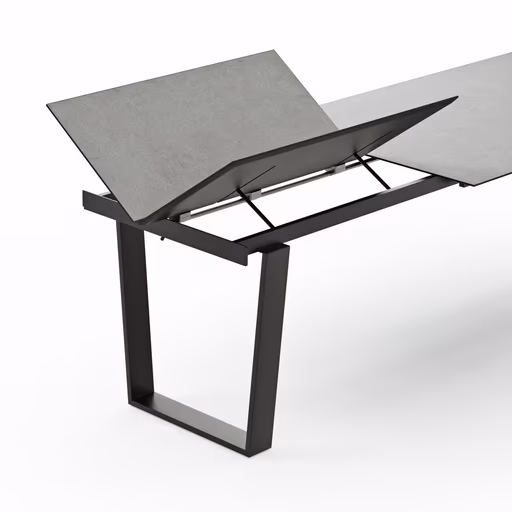 Esstisch Dinner - verlängerbar, LB ca. 200x95 cm, Kunststoff, Hellgrau