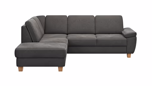 Ecksofa Sommerville - Ecke links mit 2,5-Sitzer, Stoff, Anthrazit