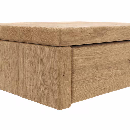 Nachttisch 1660 - Wildeiche geölt, sandgestrahlt