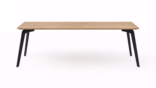 Esstisch Phoenix - LB ca. 240x100cm, Eiche geölt mit Epoxidharz dunkel