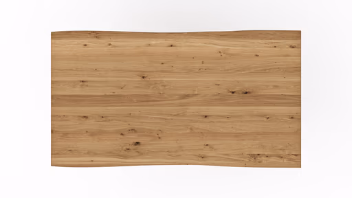 Esstisch Belfast - LB ca. 180x100 cm, Eiche massiv, mit Metalleinlage im Gestell