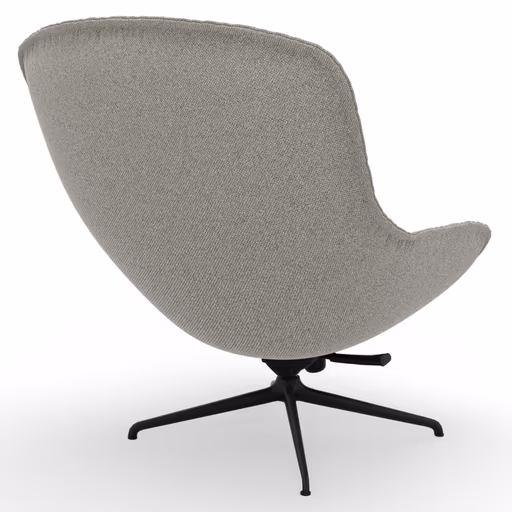 Sessel Unn - Stoff, Hellgrau