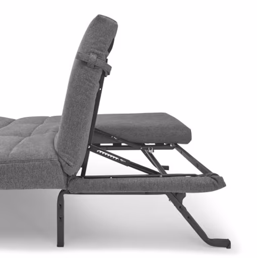 Funktionssofa EASY Optik B - 2-Sitzer, 155 cm inkl. Schlaffunktion, Stoff, Hellgrau