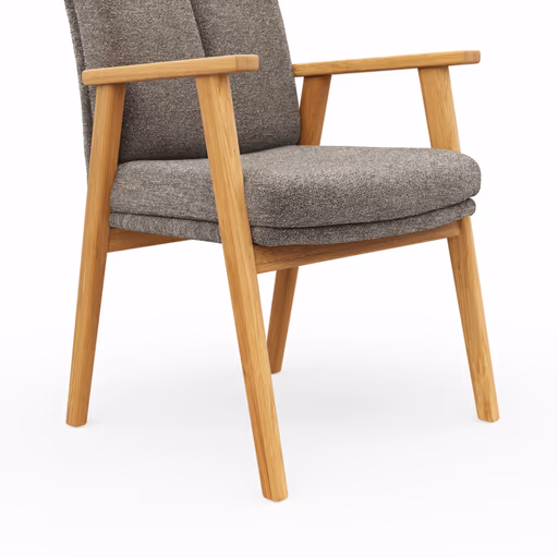 Armlehnstuhl Flore 2 - Stoff, Bronze