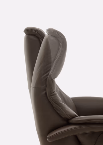 Sessel - Relaxfunktion, Leder, Braun