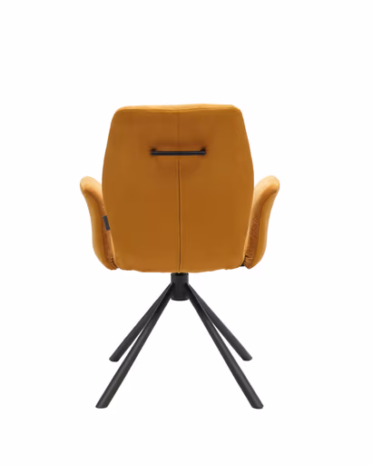 Armlehnstuhl MANOA - drehbar, Stoff, Senfgelb