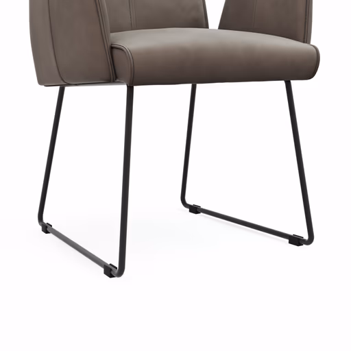 Armlehnstuhl Dinner - Stoff, Taupe