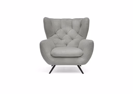 Sessel CHIRA - Stoff, Hellgrau