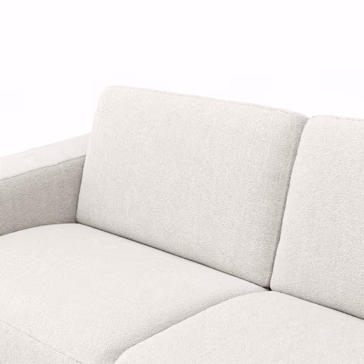 Sofa Nuoro - 2,5-Sitzer inkl. Schlaffunktion, Armlehne breit, Stoff, Natur