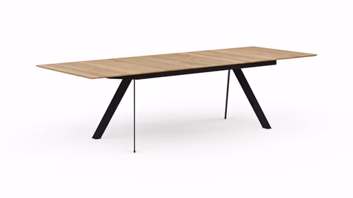 Esstisch Dinner - ausziehbar, LB ca. 220x100 cm, Eiche massiv