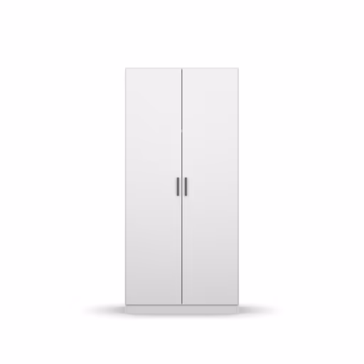 Drehtürenschrank RHONDA- B ca. 91 cm, Weiß
