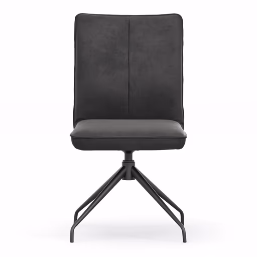 Stuhl Calyra - drehbar, Stoff, Anthrazit