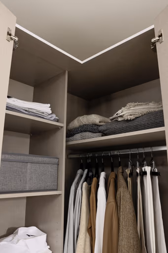 Eckschrankkombination ROMAN SPIN- Weiß, Glas, Weiß