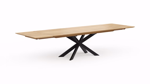 Esstisch Talara Lola - beidseitig ausziehbar, LB ca. 240x100cm, Wildeiche Bianco