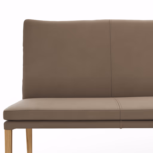 Polsterbank Tuma - Breite ca. 175 cm, Leder, Sand