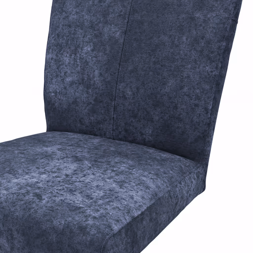 Freischwinger Edmonton - Stoff, Blau