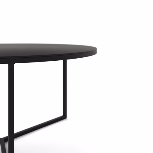 Couchtisch Joan 3 - LBH ca. 80x80x41,5 cm, Metall, Schwarz