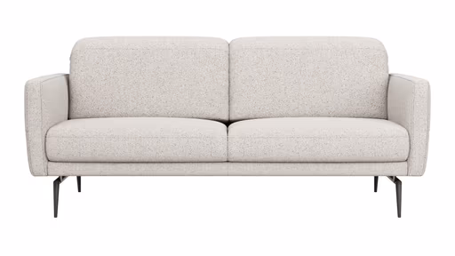 Sofa Estrela 2.0 - 2,5-Sitzer inkl. Kopfteil/Armteil verstellbar und Sitzvorzug motorisch, Stoff, Creme