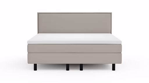 Boxspringbett Valencia - Liegefläche ca. 180x200 cm, Stoff, Mauve