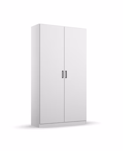 Drehtürenschrank RHONDA- B ca. 91 cm, Weiß