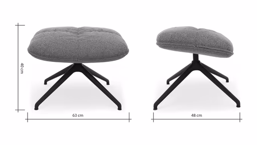 Hocker Unn - Stoff, Eukalyptus