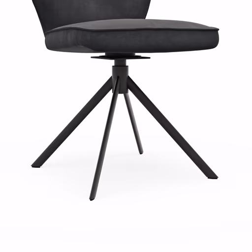 Stuhl Westmore - drehbar, Stoff, Anthrazit
