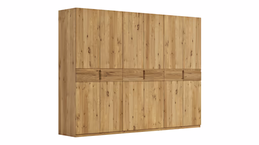 Drehtürenschrank Baltimore - B. ca. 291 cm, Wildeiche massiv