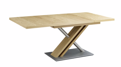 Esstisch EM 8310 - LB ca. 130x90 cm, Wildeiche natur lackiert