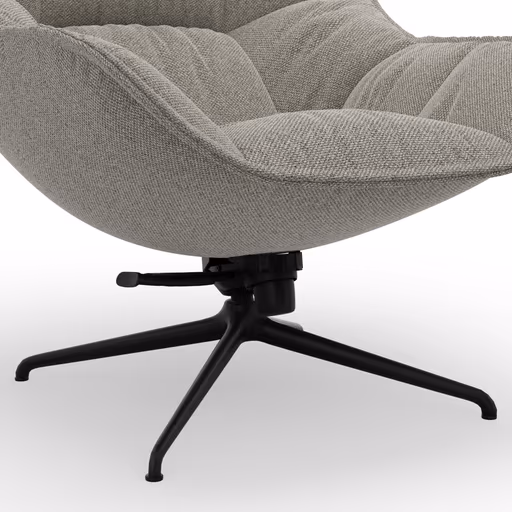 Sessel Unn - Stoff, Grau