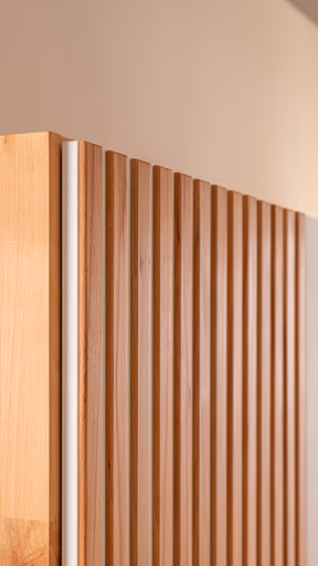 Drehtürenschrank Tigris - B. ca. 240 cm, Kernbuche massiv, geölt