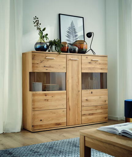 Highboard Paso - Asteiche bianco
