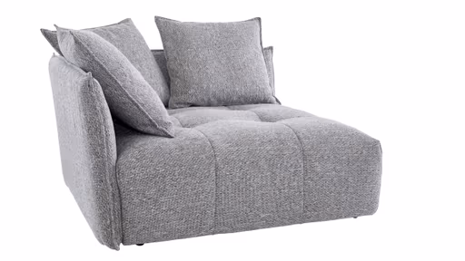 Ecksofa Palazzina - Ecke, Stoff, Graubeige