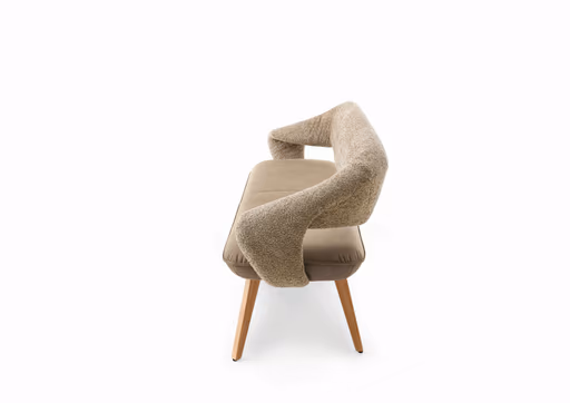 Polsterbank - Breite ca. 221 cm, Stoff, Mehrfarbig