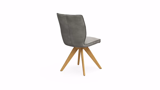 Stuhl Westmore - drehbar, Stoff, Silberfarben